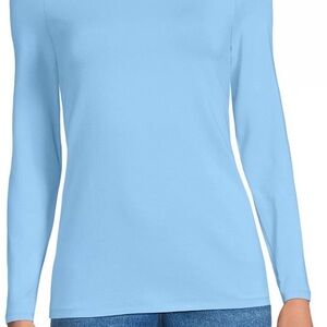 Lands' End Light Blue Long Sleeve Top